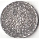 1902 Stati Tedeschi 5 Mark Argento Otto Koenig Von Bayern 